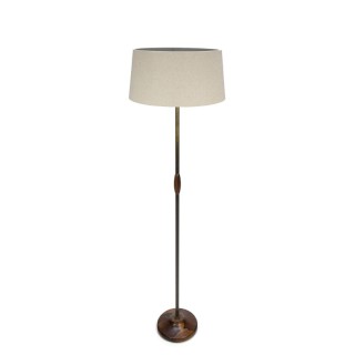 Vintage floor lamp with rosewod base