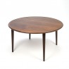 Vintage round Danish teak coffee table