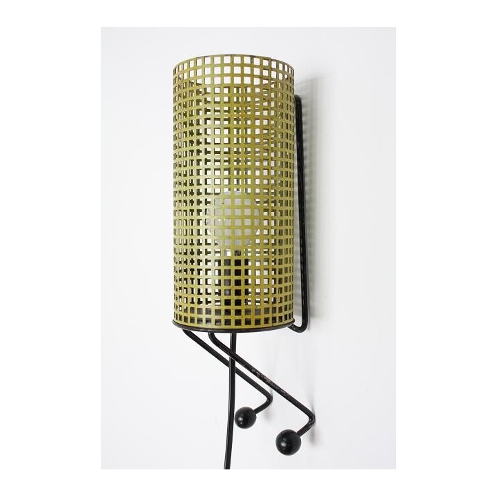 Metal wall lamp yellow - Retro Studio