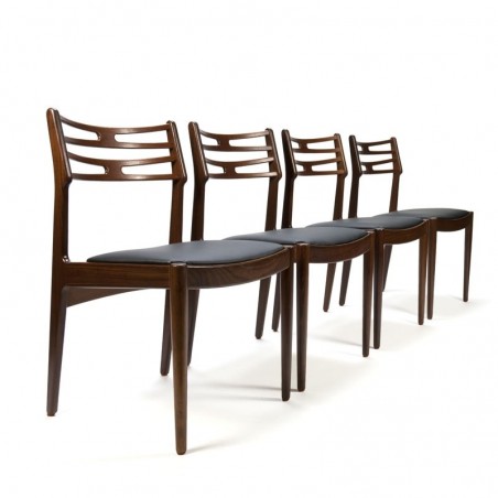 Vintage set of 4 chairs designed by Johannes Andersen
