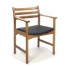 Danish vintage oak chair with armrests