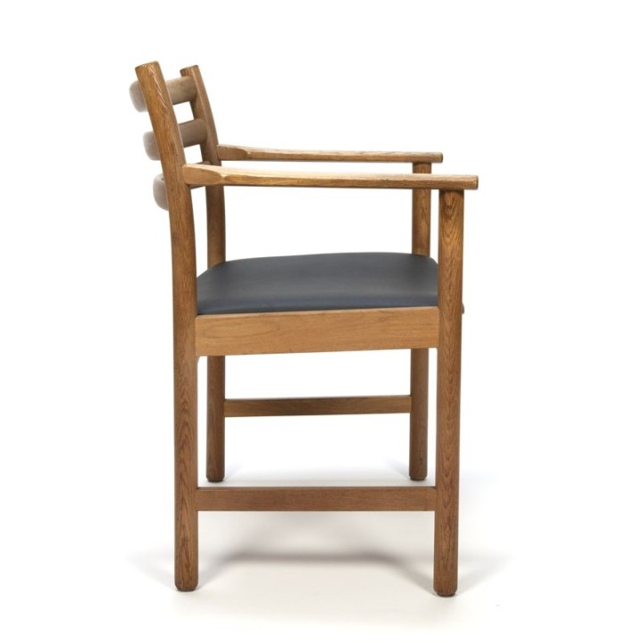 Danish vintage oak chair with armrests