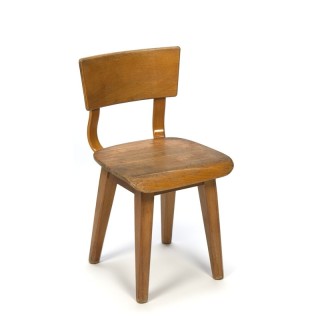 Small model vintage wooden school chair