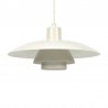 White vintage PH 4/3 pendant lamp designer Poul Henningsen