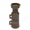 Bruine vaas vintage van aardewerk