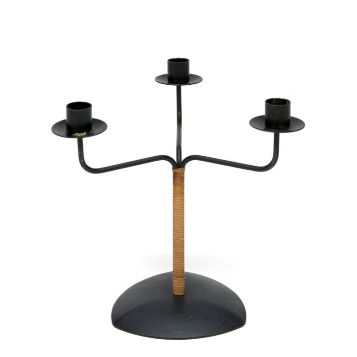 Vintage kandelaar met 3 armen