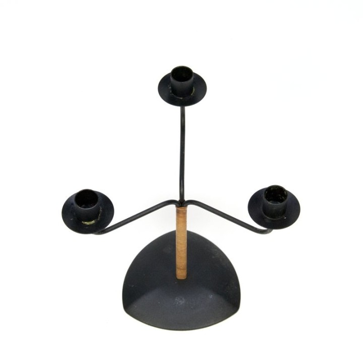 Vintage kandelaar met 3 armen