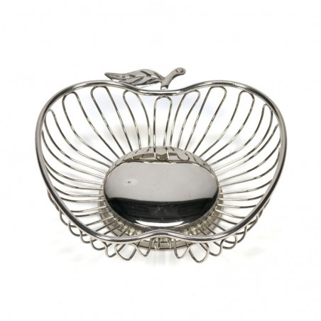 Vintage silver plated basket / bowl apple shape