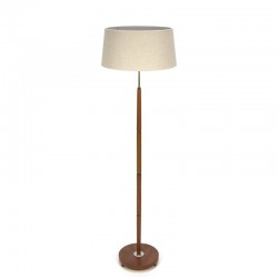 Teakhouten vintage Deense design vloerlamp