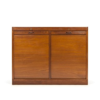 Danish double filing cabinet in teak