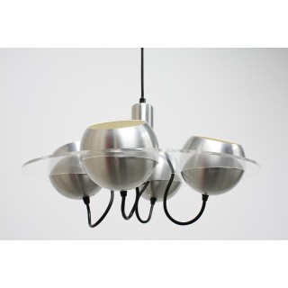 Plexiglazen hanglamp met 4 bollen - Retro Studio