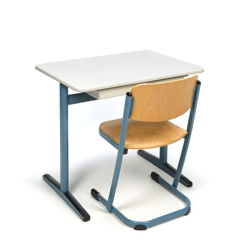 Vintage School Desk And Chair For Children Retro Studio