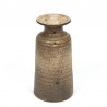 Vintage bruine vaas in brutalistische stijl