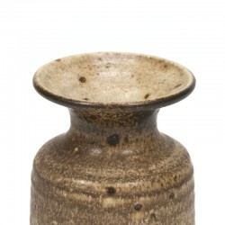Vintage brown vase in brutalist style
