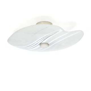 Vintage glass ceiling lamp fifties