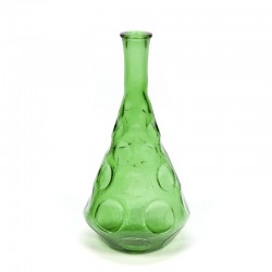 Vintage Italian glass carafe green