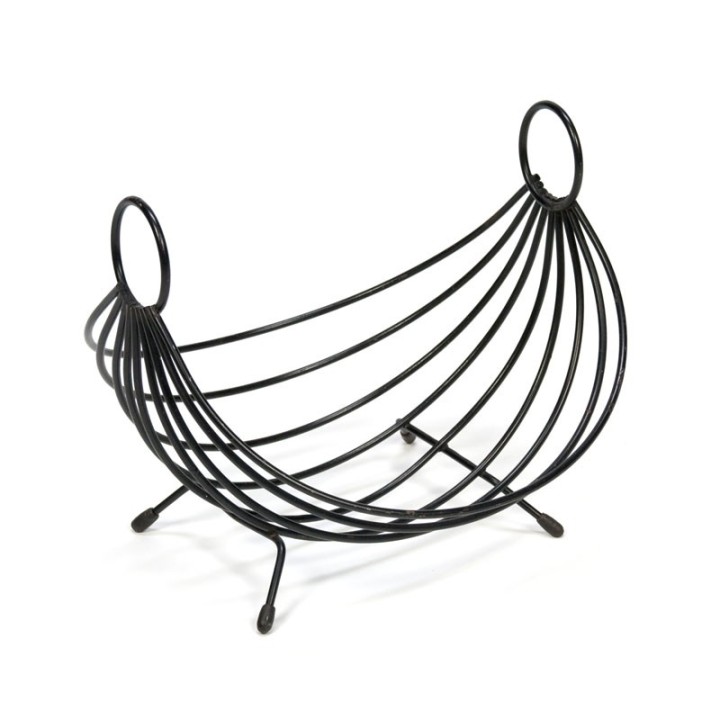 Vintage draadmetalen fruitschaal 1950's