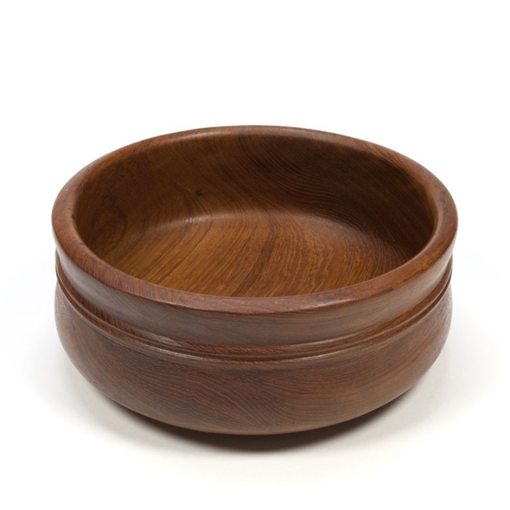 Grote vintage schaal met dubbele rand