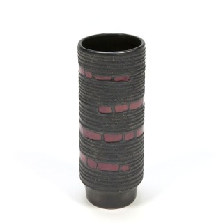 Kleine vintage vaas van aardewerk