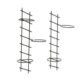 Set van 2 vintage wandhouders voor bloempotten