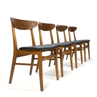 Set vintage Farstrup stoelen model 210