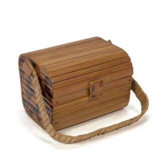 Vintage handbag bamboo 1950s