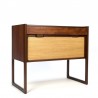 Danish vintage model small cabinet with teak and jute