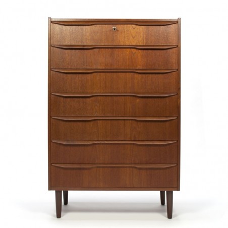 Large model Vintage Danish teak chest of drawers