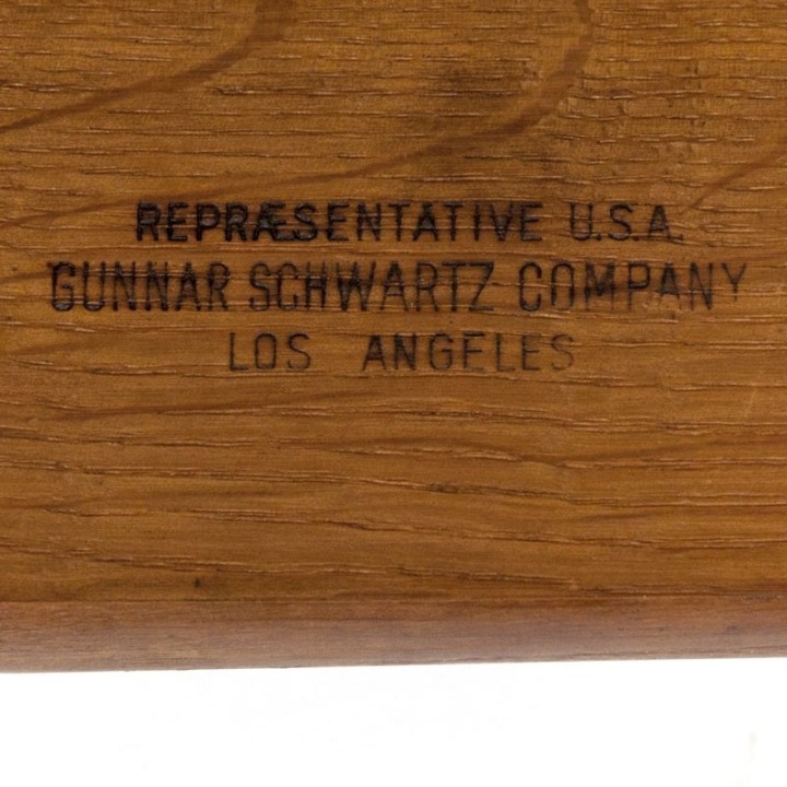 Vintage Henning Kjaernulf set eettafel stoelen model 255