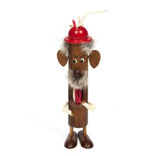 Vintage teakhouten poppetje