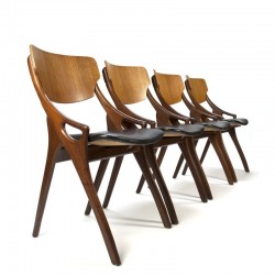 Vintage set of 4 Arne Olsen Hovmand chairs