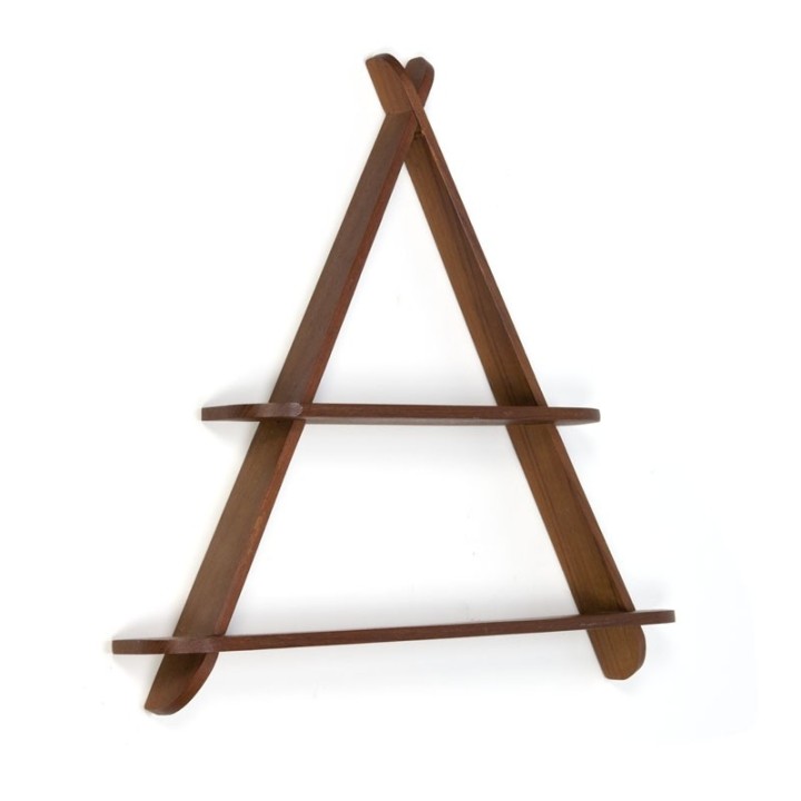 Vintage Deens teakhouten kruidenrek