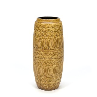 Oker kleurige Vintage vaas