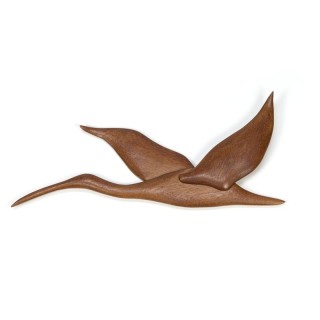 Vintage teak wall decoration Bird