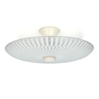 Glazen vintage plafondlamp 1950's