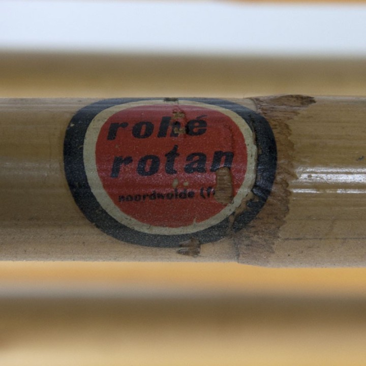 Vintage rotan fauteuil van Rohé Noordwolde