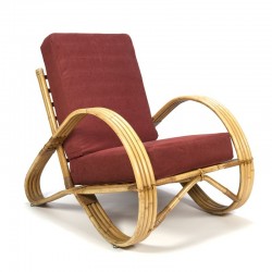 Vintage rattan easy chair Rohé Noordwolde