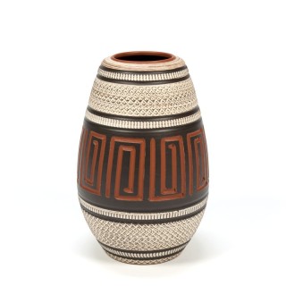 Vintage pottery handcrafted vase