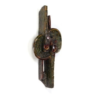 Vintage kunststof wandobject uit de jaren zeventig