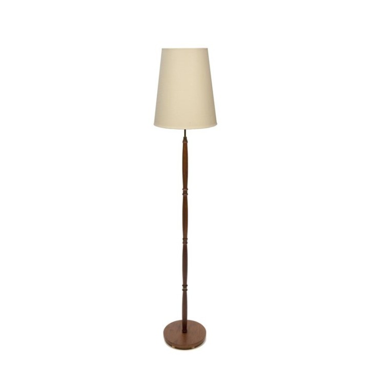 Vintage teak floor standing lamp