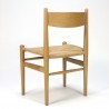 Vintage set van zes CH 36 stoelen ontwerp Hans Wegner