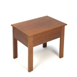 Danish teak small storage table vintage