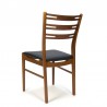 Danish vintage set of 6 teak wooden Farstrup chairs