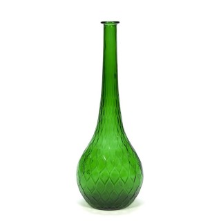 Vintage decorative big green bottle