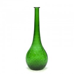 Vintage decorative big green bottle