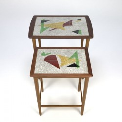 Vintage nest tables from the fifties