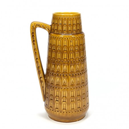 Large vintage ochre colored vase