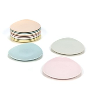 Vintage set van 12 gebaksschoteltjes Flora Gouda