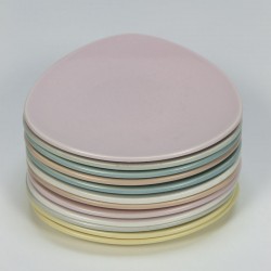 Vintage set of 12 side plates Flora Gouda