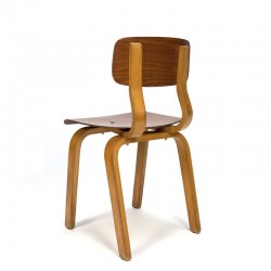 Vintage set of plywood chairs for children